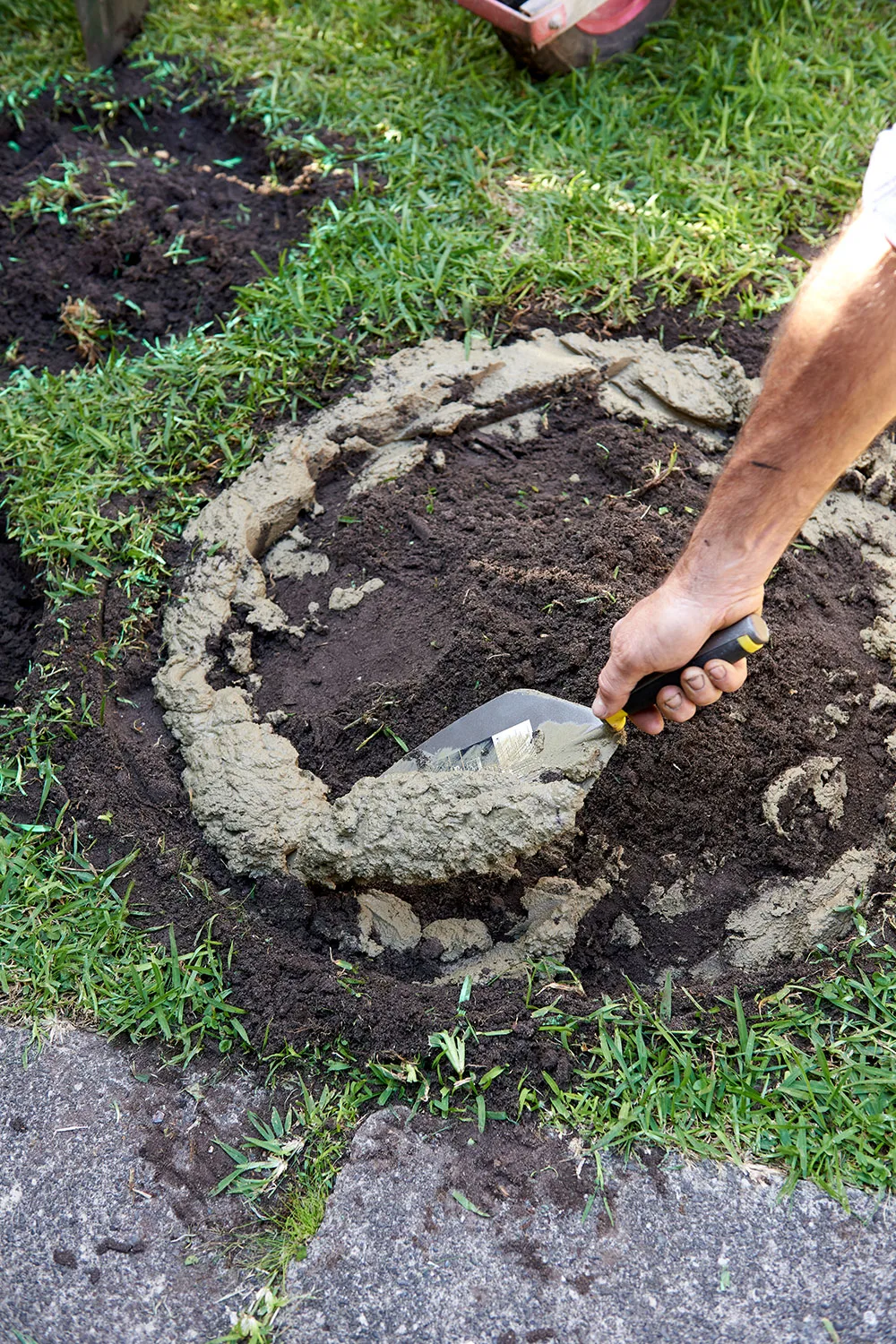 Fill in cement