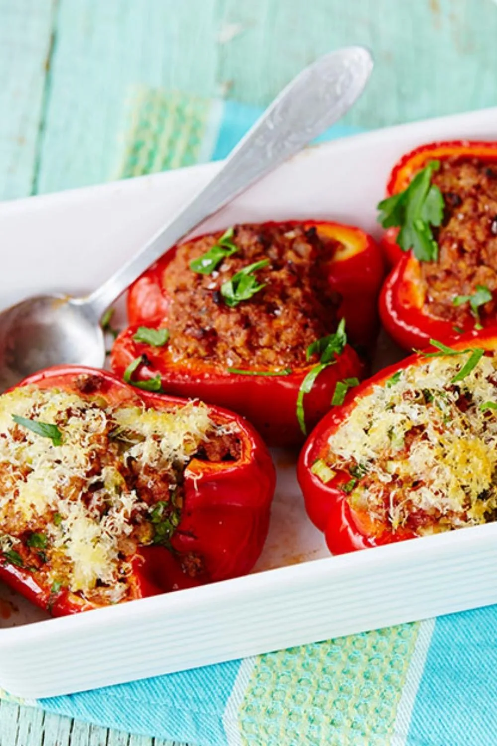 Gluten-free Mediterranean stuffed capsicums