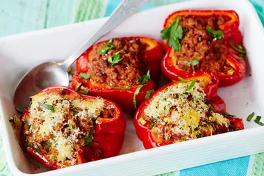 Gluten-free Mediterranean stuffed capsicums