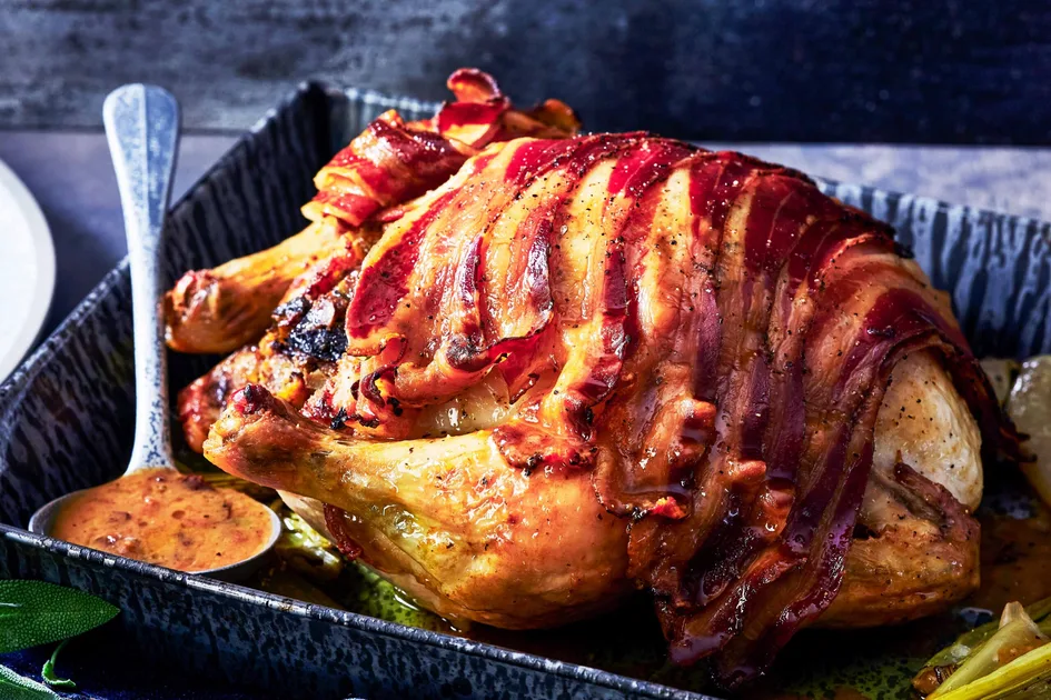Roast chicken with prune stuffing recipe Recipe - Better Homes & Gardens Australia