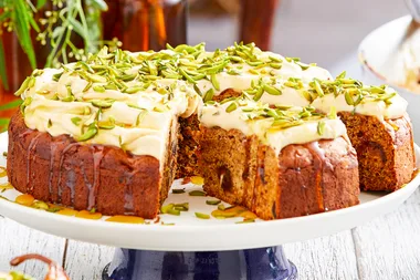Sticky date cake with cream cheese frosting