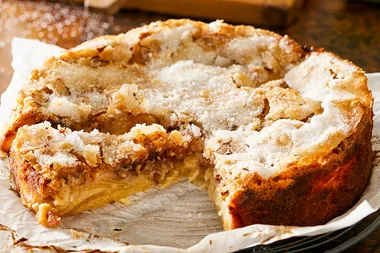 Gluten-free apple and pecan cake