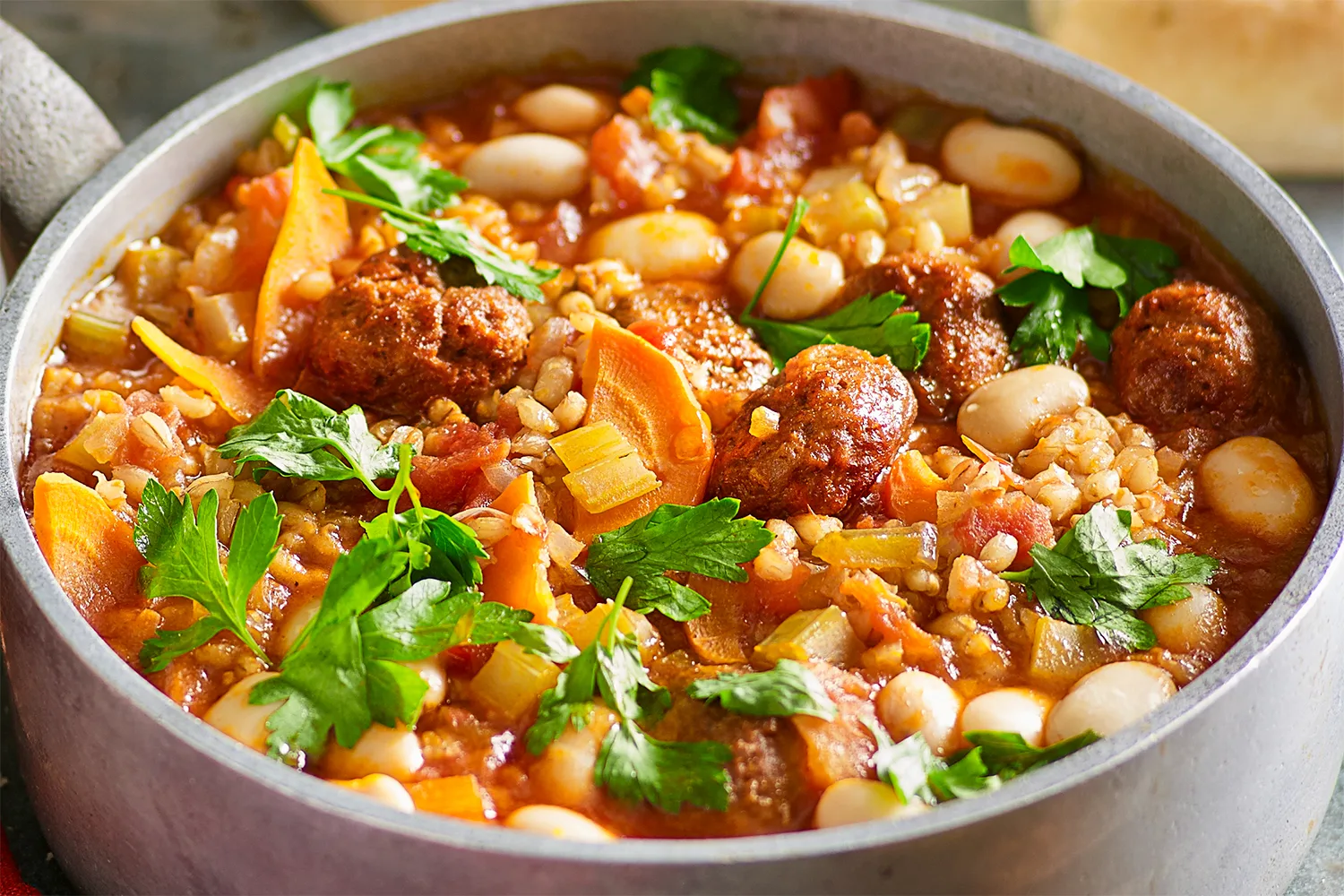 Meatball minestrone
