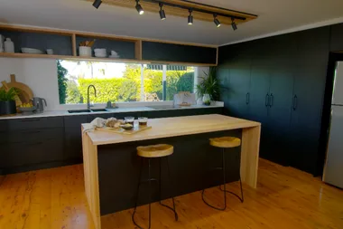 Adam and Juliet give an old kitchen an industrial barn-style makeover
