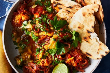 Moroccan eggplant and tomato salad