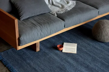 These sustainable rugs can be hosed off and left to dry when dirty