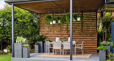 Update your pergola to create a gorgeous entertaining space