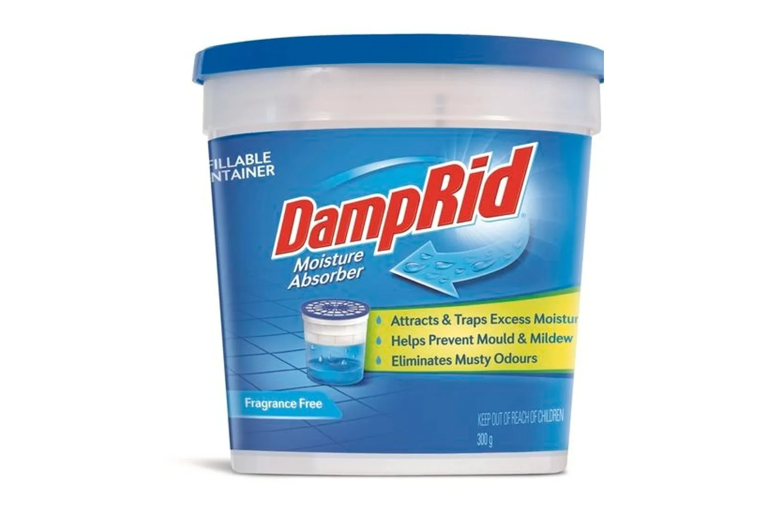 Calcium chloride is a DIY dehumidifier option that you can buy in the form of DampRid.