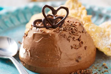 Liquid-centred mocha chocolate mousse