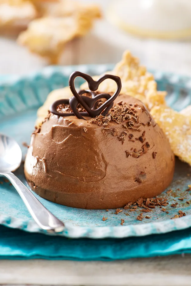 Liquid-centred mocha chocolate mousse