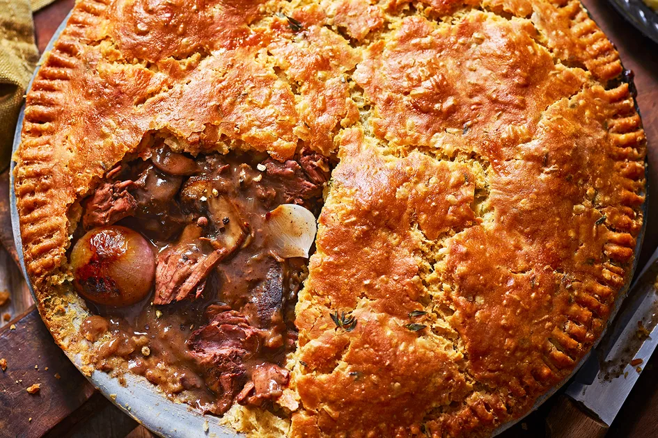 Beef, mushroom and red wine pie recipe Recipe - Better Homes & Gardens Australia