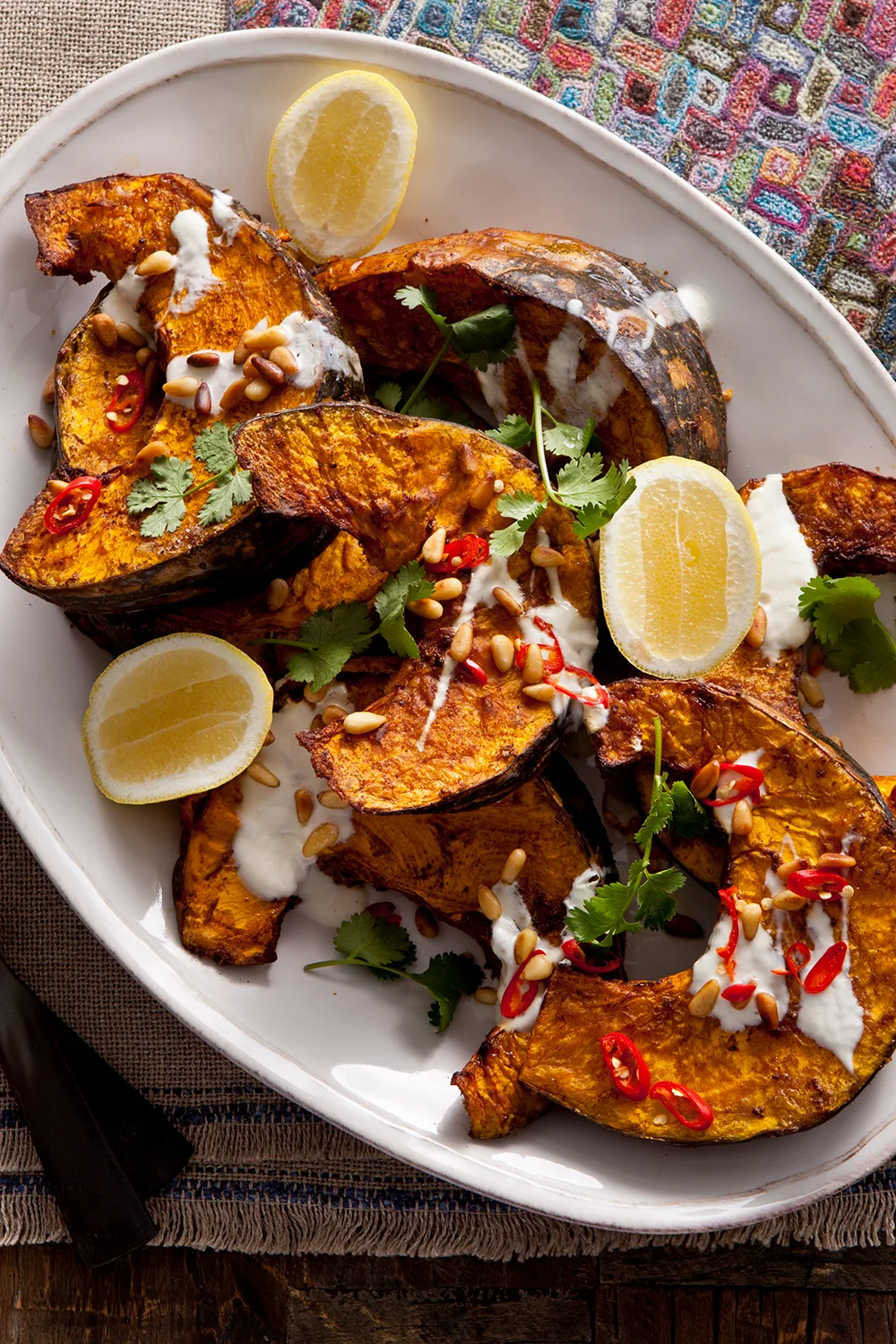 Spice-roasted pumpkin