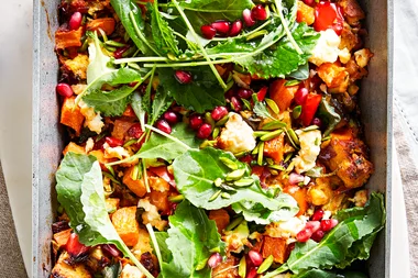 Roast vegetable tray bake