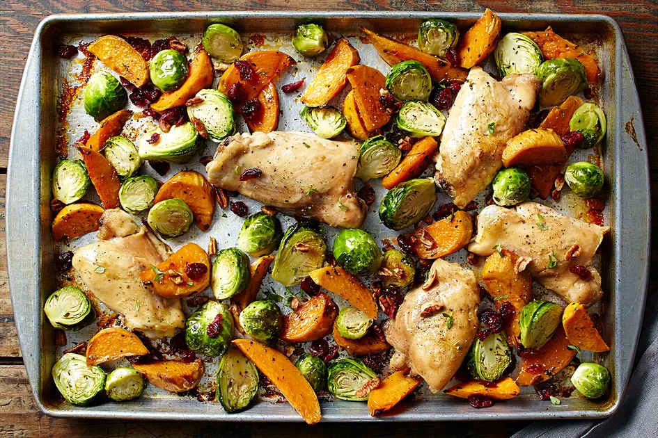 Maple-roasted oven baked chicken thighs recipe Recipe - Better Homes & Gardens Australia