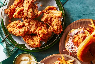 Simple fried buttermilk chicken