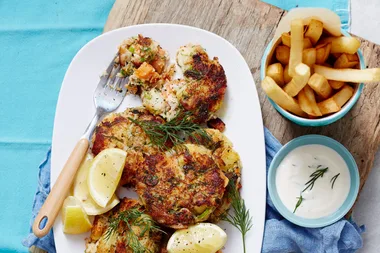 Crab and potato rissoles