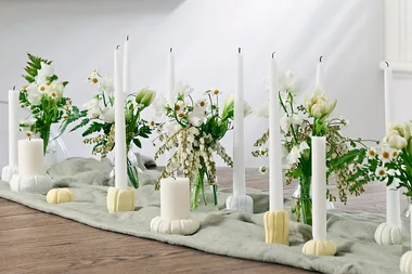 How to make air-dry clay candle holders