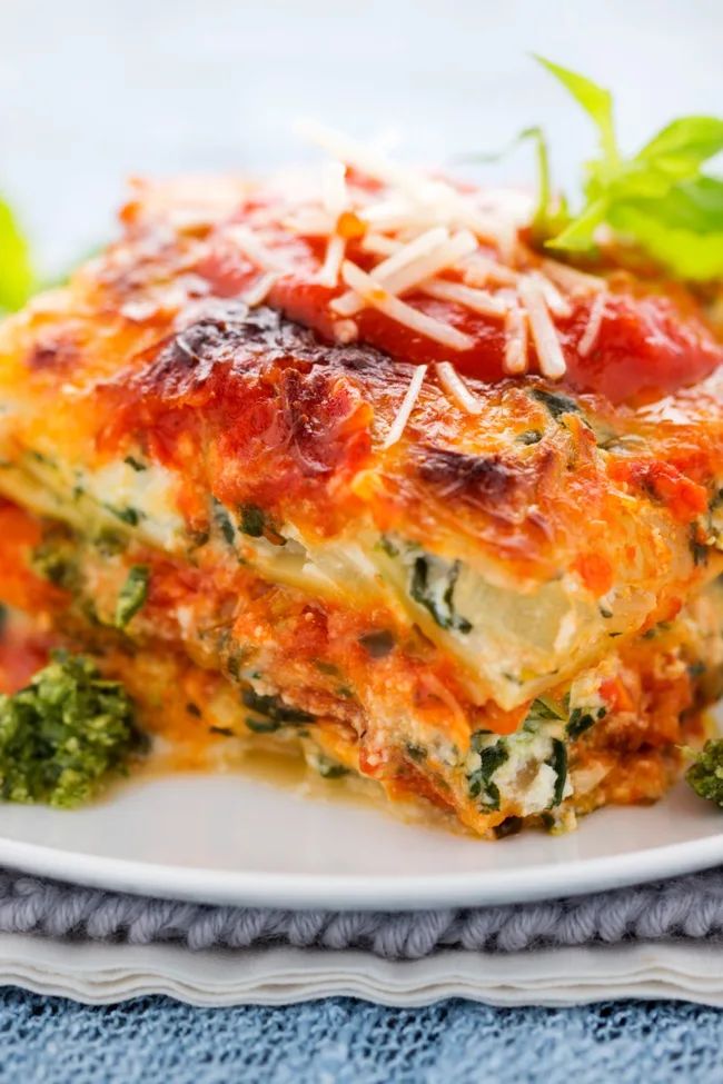 vegetarian lasagne lasagne-ricotta-spinach
