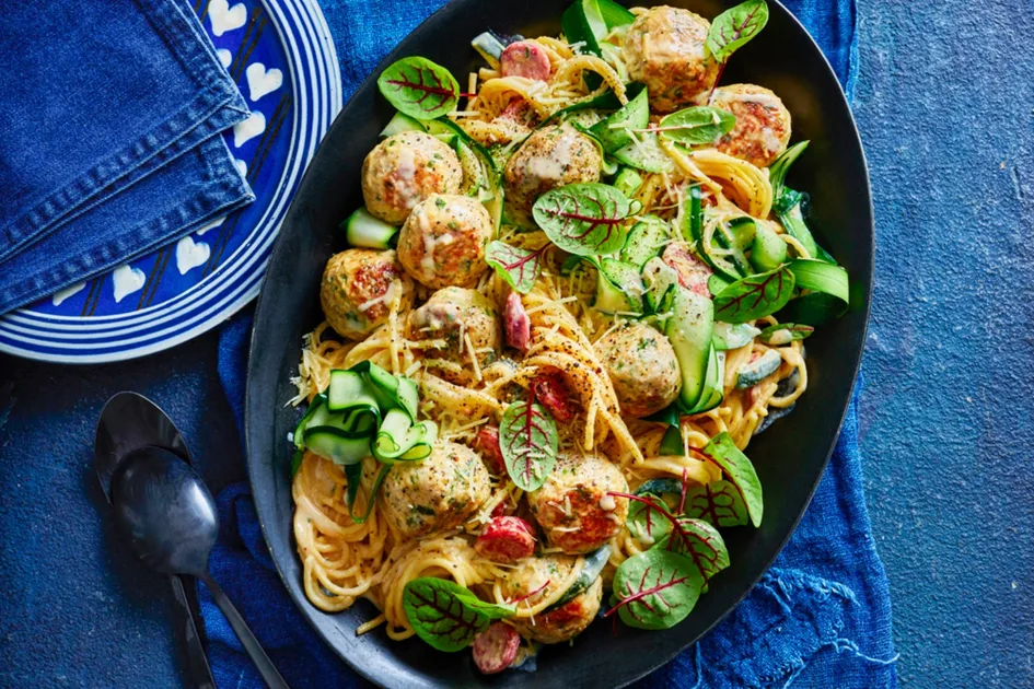 Chicken carbonara meatballs recipe Recipe - Better Homes & Gardens Australia