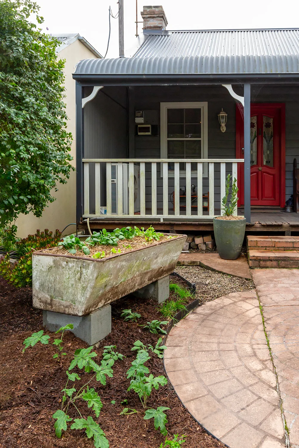 How to build a laundry tub herb garden