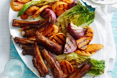 Marinated lamb ribs