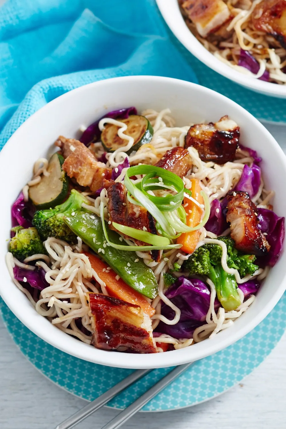 best five ingredient dinner pork noodles