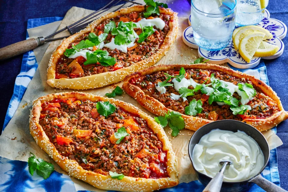Lamb, tomato and capsicum pide recipe Recipe - Better Homes & Gardens Australia