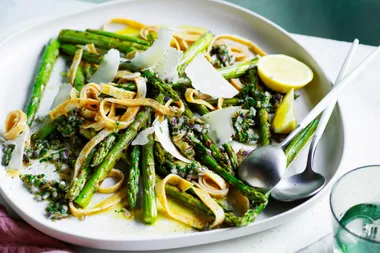 Smokey asparagus and egg salad