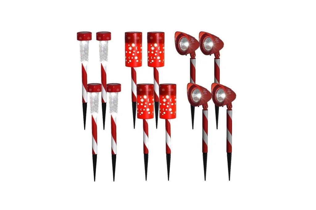 Click 12 Pack Xmas Solar LED Path Light Bundle