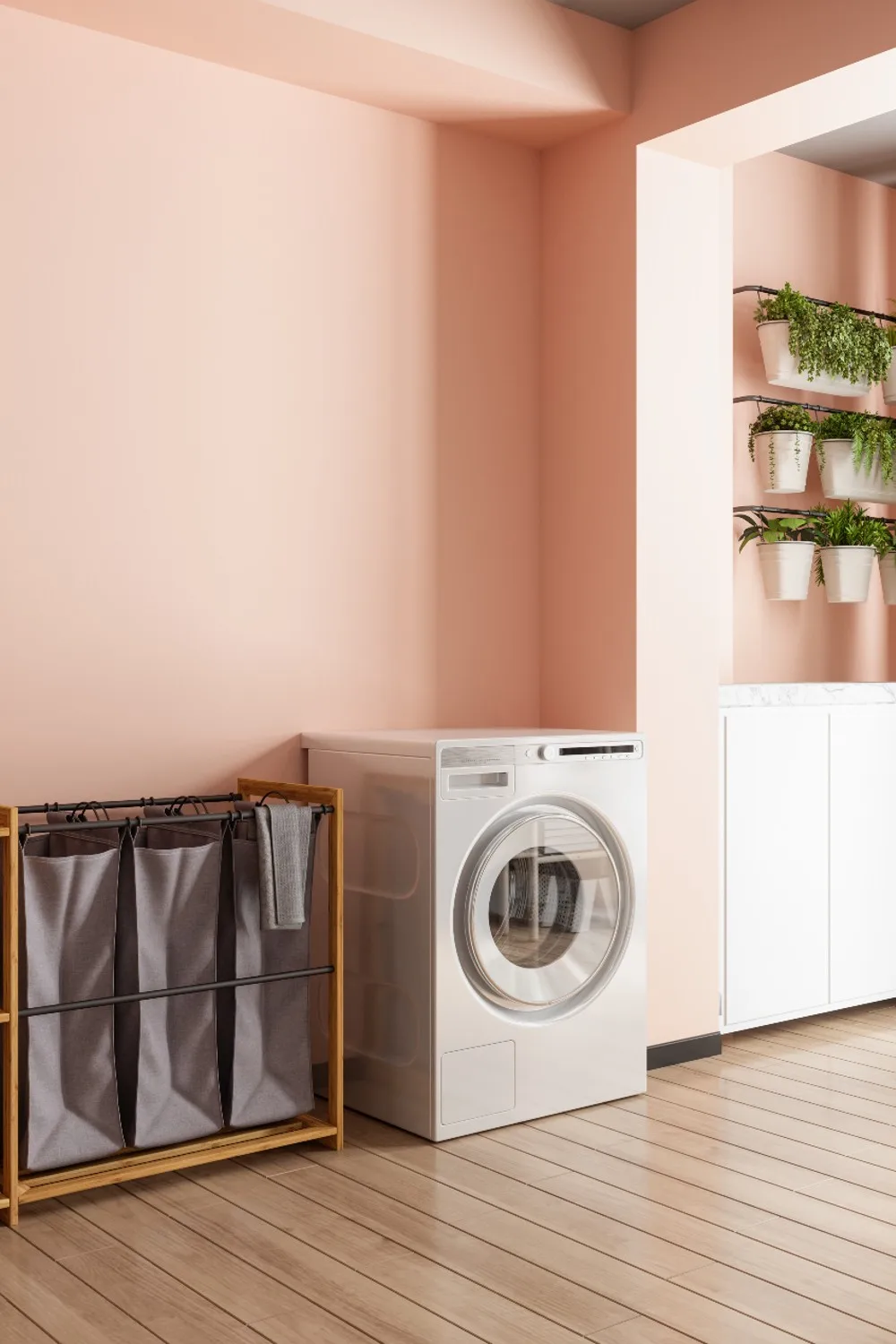 A laundry room can include space for drying clothes inside, and some hacks may not require much room.