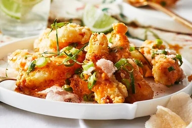 Bang-Bang prawns with sweet chilli mayo