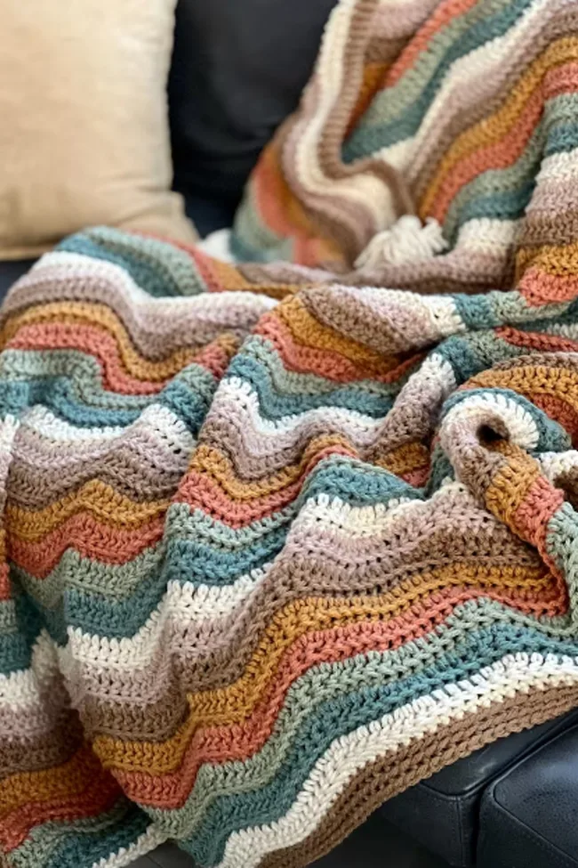 ripple blanket crochet pattern