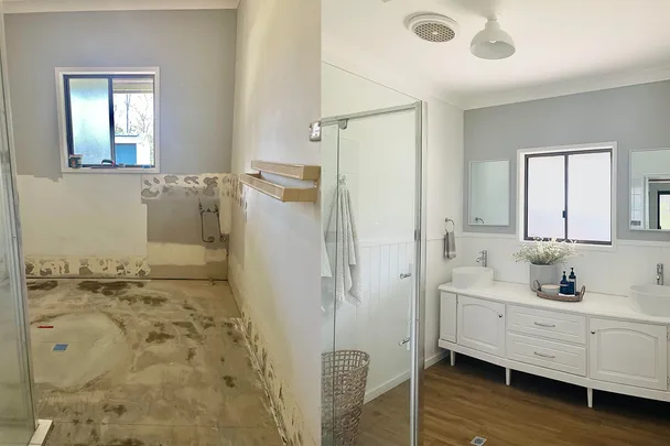 country style bathroom renovation under 1000