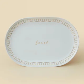 Openook oval serving platter