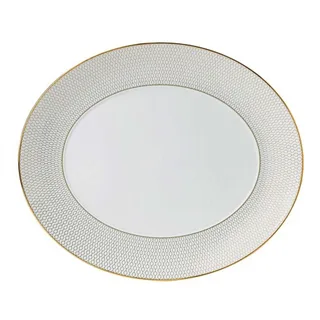 Wedgwood Gio Gold Oval Serving Platter