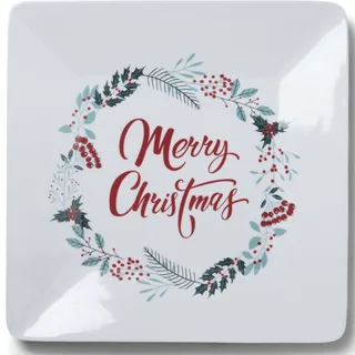 Big W square Christmas platter