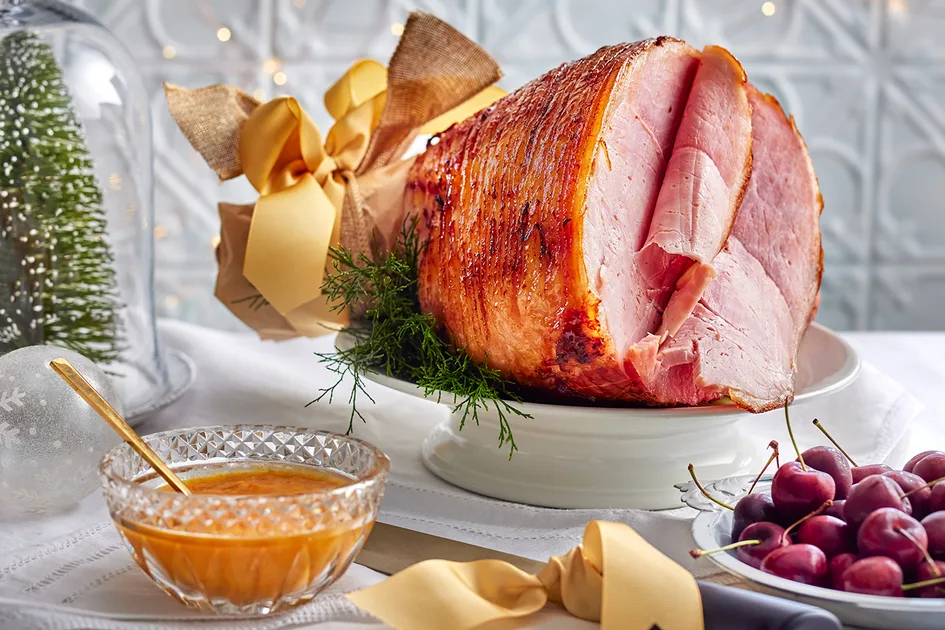 Glazed ham with peach chutney Recipe | Better Homes & Gardens Australia