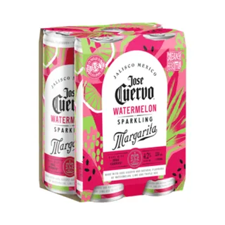 Jose Cuervo Sparkling Watermelon Margarita 330mL (4 pack)