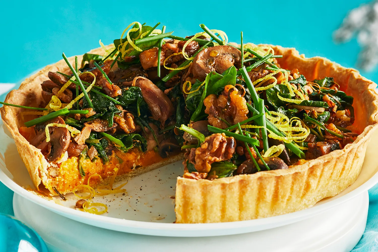 Vegetarian tart.