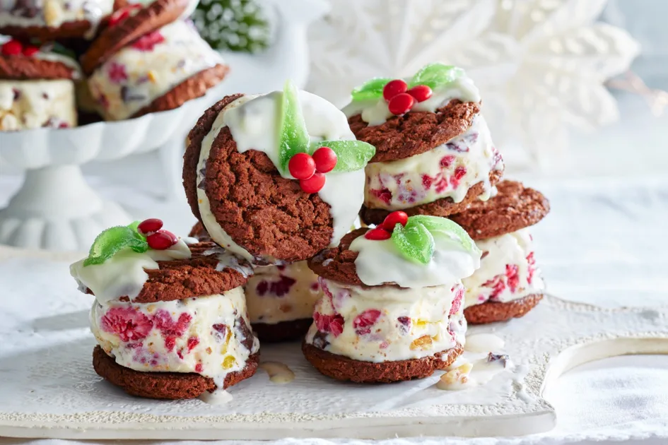 Festive ice-cream sandwiches recipe Recipe - Better Homes & Gardens Australia