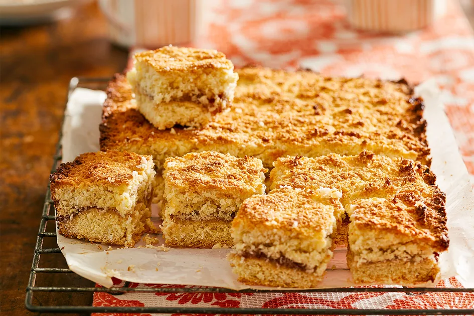 Strawberry coconut slice recipe Recipe | Better Homes & Gardens Australia