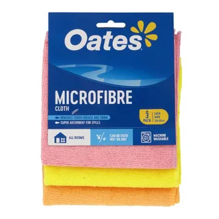 Oates Microfibre Cloth 3 Pack