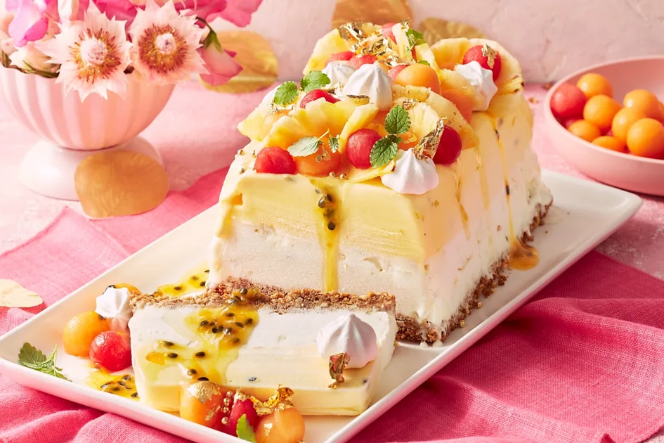 Passionfruit and Pineapple Sorbet Cake Recipe - Better Homes & Gardens Australia
