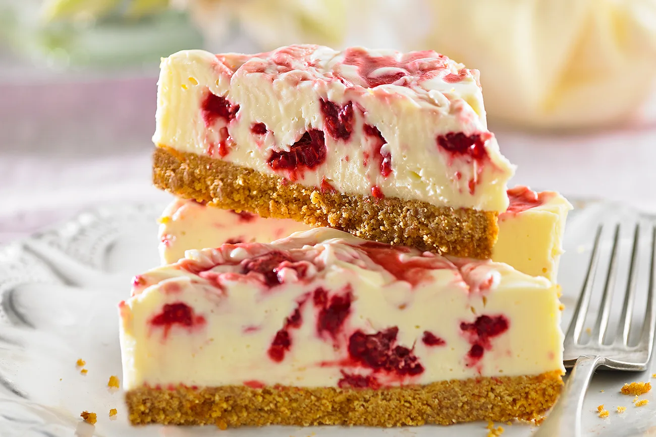 No-bake raspberry swirl cheesecake Recipe - Better Homes & Gardens ...