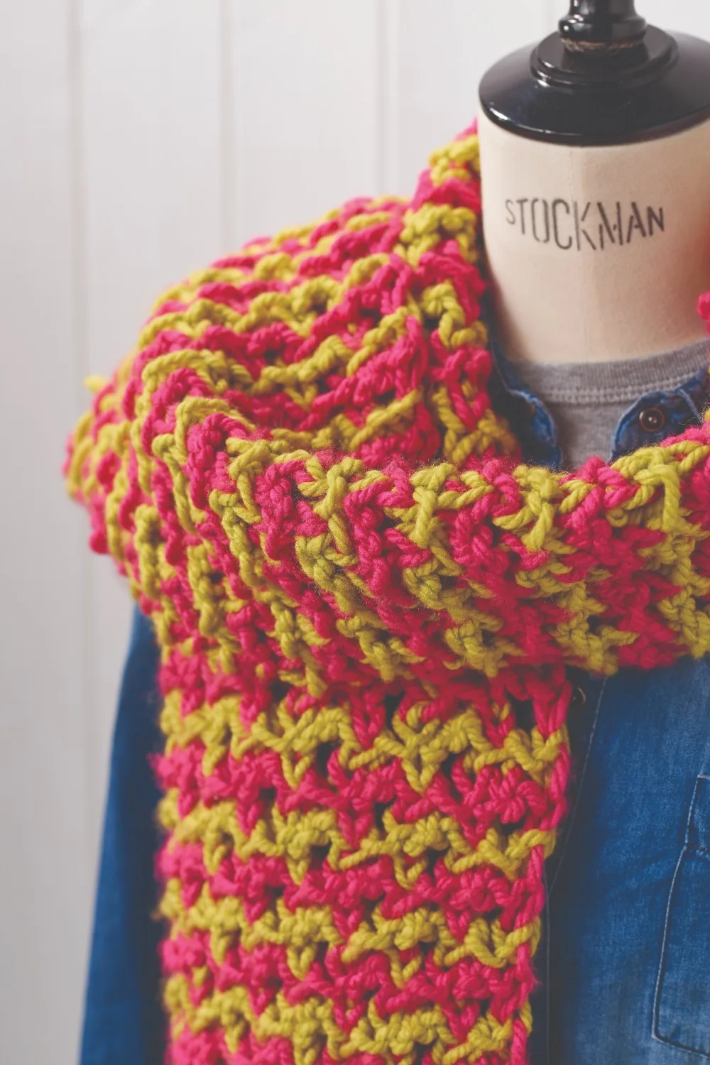 easy knitting patterns chunky scarf