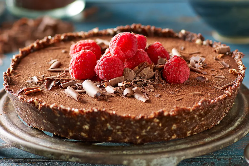 No-bake chocolate ganache tart with raspberries - Better Homes & Gardens Australia