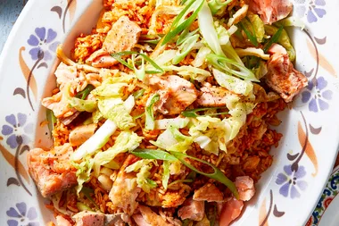 Salmon fried rice