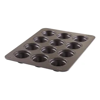 Pyrex 12 Cup Muffin Pan Grey