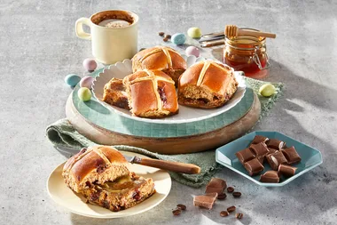 Woolworths just released mocha hot cross buns made with Cadbury chocolate – and they are delicious