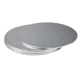 Mondo Round Foil Cake Board Silver Foil